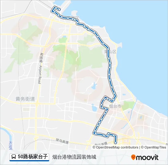 50路杨家台子 Bus Line Map