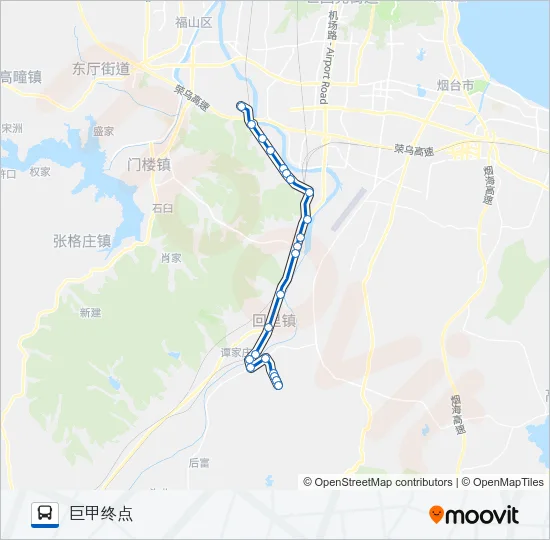 公交310巨甲区间路的线路图