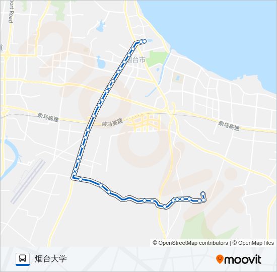 公交55(回龙山)路的线路图