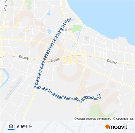 公交55(回龙山)路的线路图