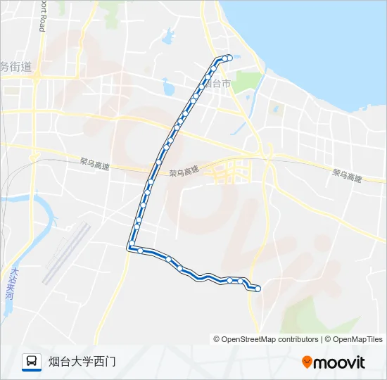 55路回龙山定点支线 Bus Line Map