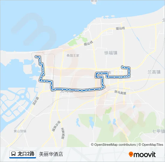 龙口2路 Bus Line Map