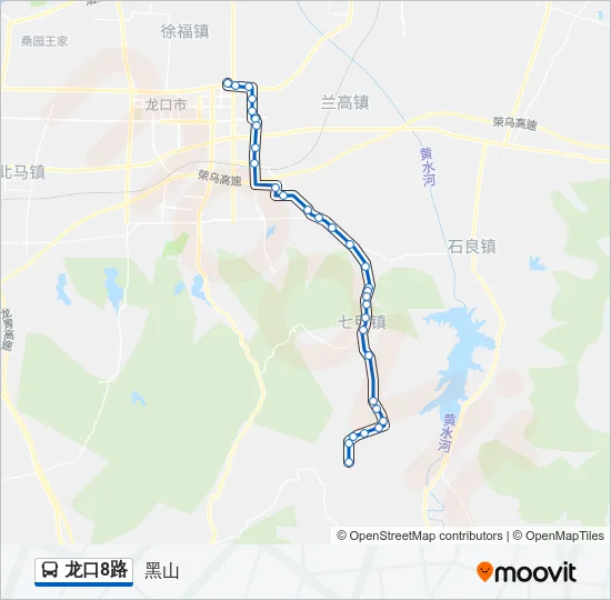 龙口8路 Bus Line Map