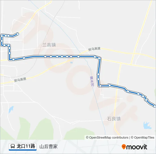 龙口11路 Bus Line Map