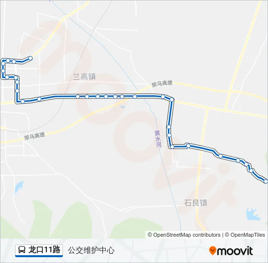 龙口11路 Bus Line Map