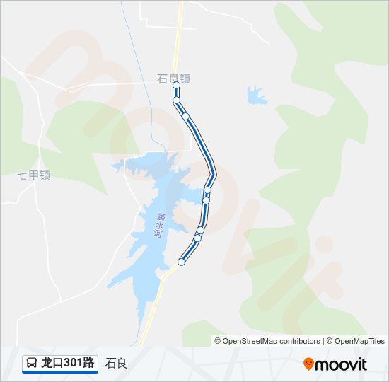 龙口301路 Bus Line Map