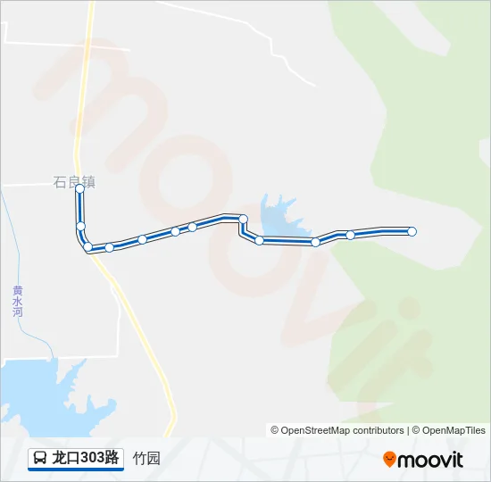 龙口303路 Bus Line Map