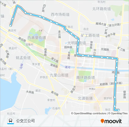 61路 Bus Line Map