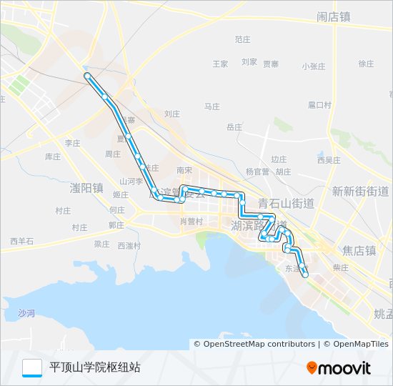 公交57路的线路图