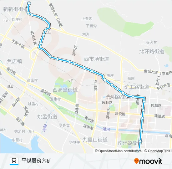 1路 Bus Line Map