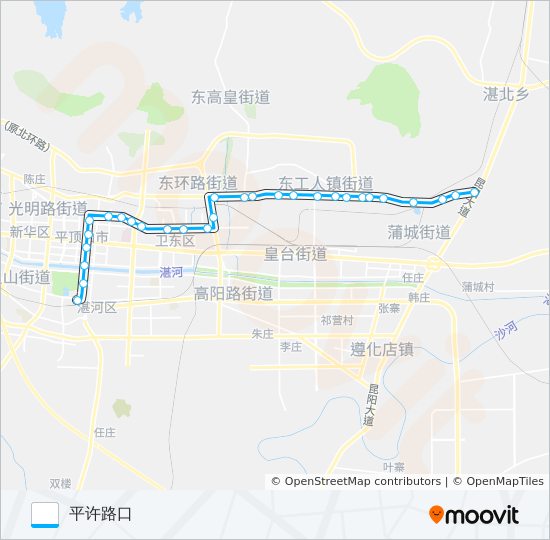 公交2路的线路图