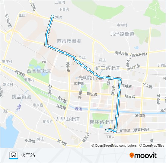 公交7路的线路图