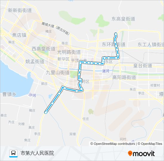 公交14路的线路图