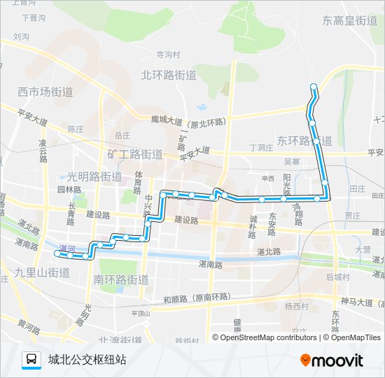 公交15路的线路图