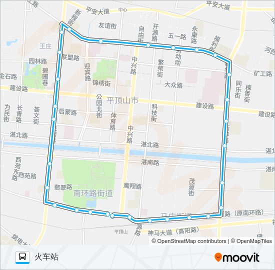 17路 bus Line Map