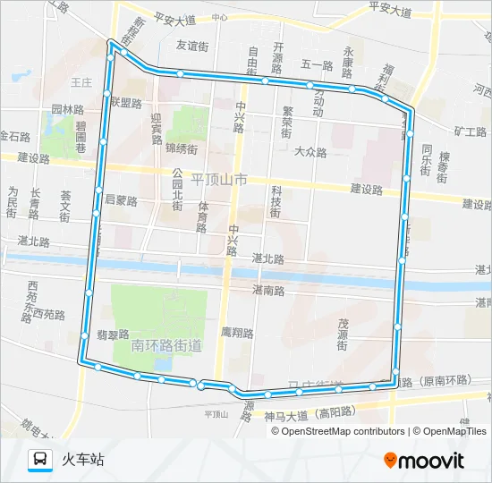 17路 Bus Line Map