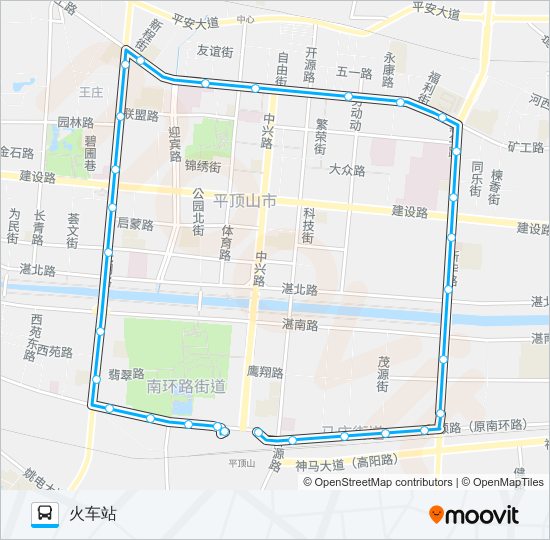 公交18路的线路图