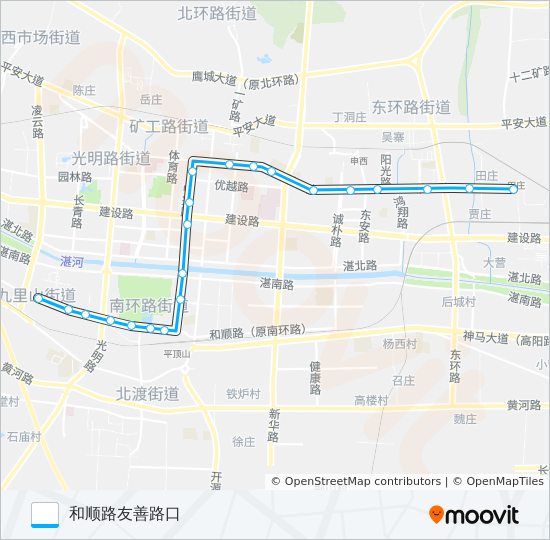 公交20路的线路图