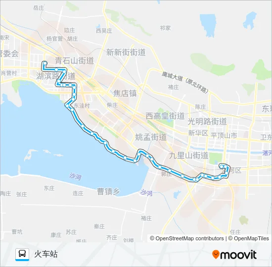 21路 Bus Line Map