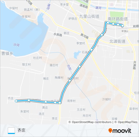 公交22路的线路图