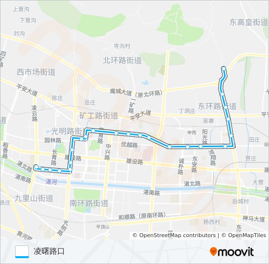 公交34路的线路图