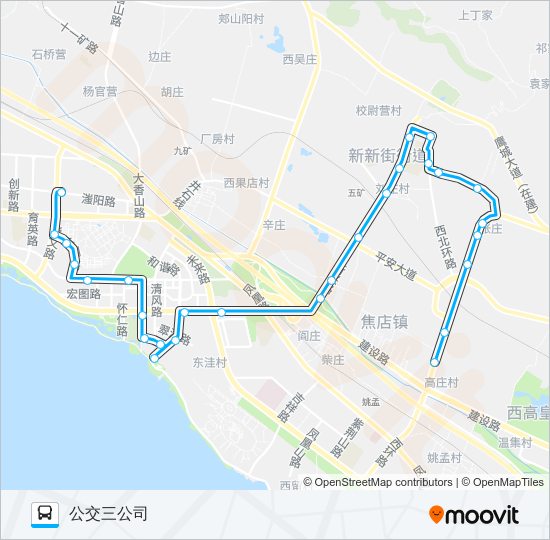 公交41路的线路图