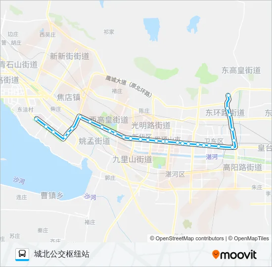 43路 Bus Line Map