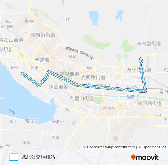 公交43路的线路图