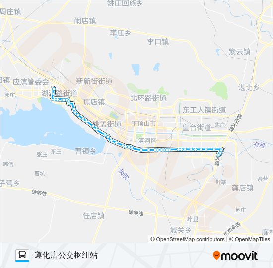 公交50路的线路图