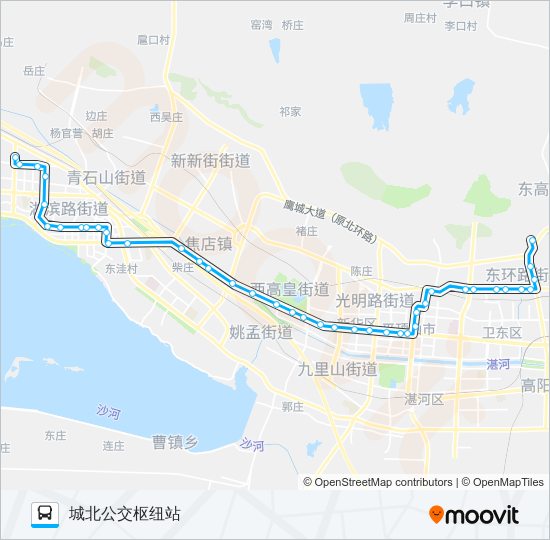 公交66路的线路图