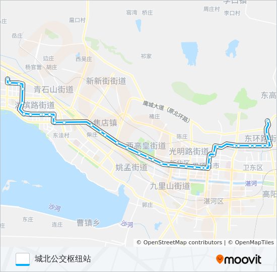 公交66路的线路图