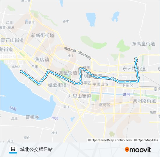 公交68路的线路图