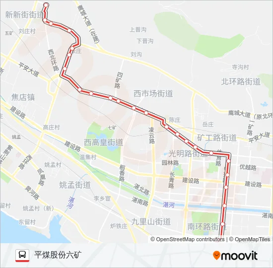 601路 Bus Line Map