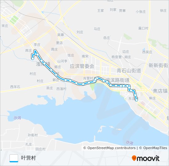 公交52路的线路图