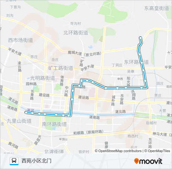 公交53路的线路图