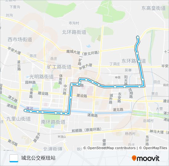 公交53路的线路图