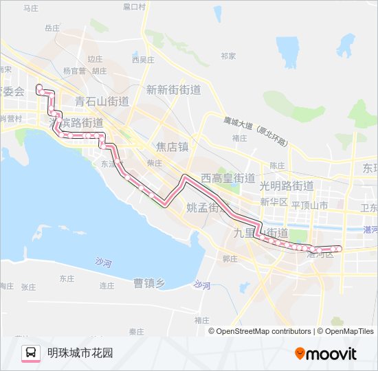 K5路 bus Line Map