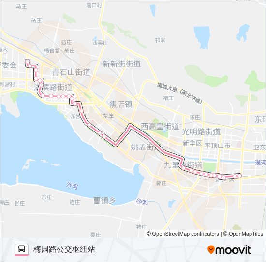 K5路 bus Line Map