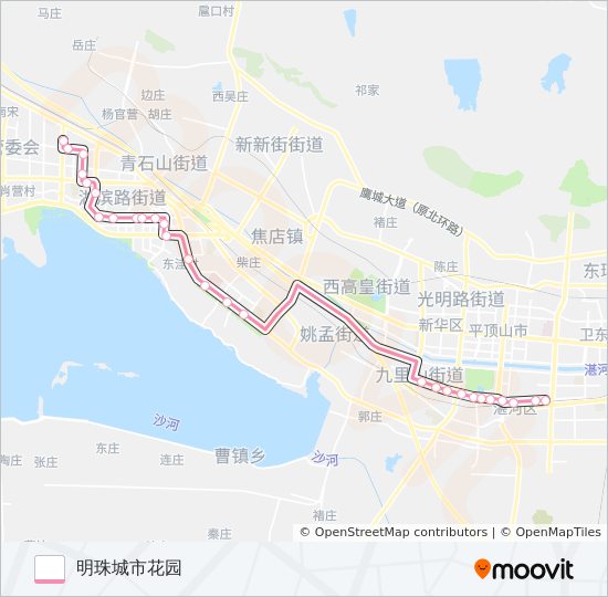 公交K5路的线路图