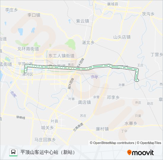 公交807路的线路图