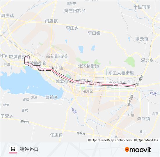 K2路 bus Line Map