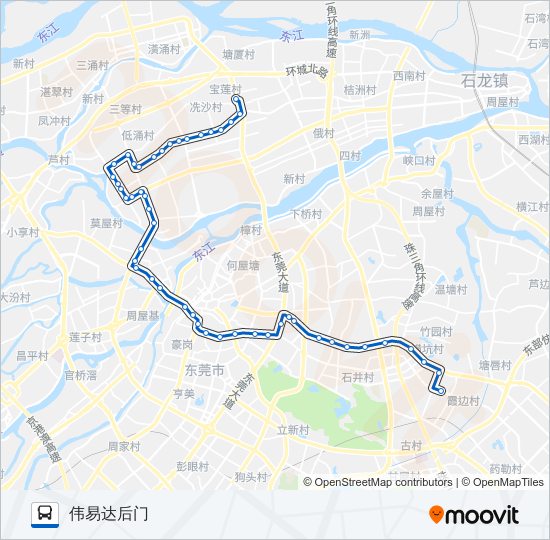 4路 bus Line Map