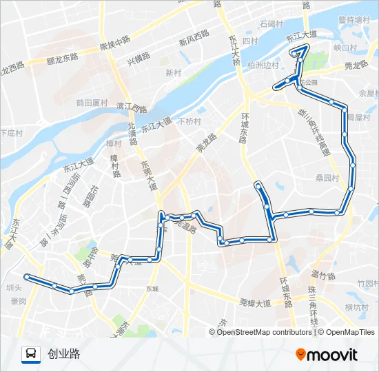 13路 Bus Line Map