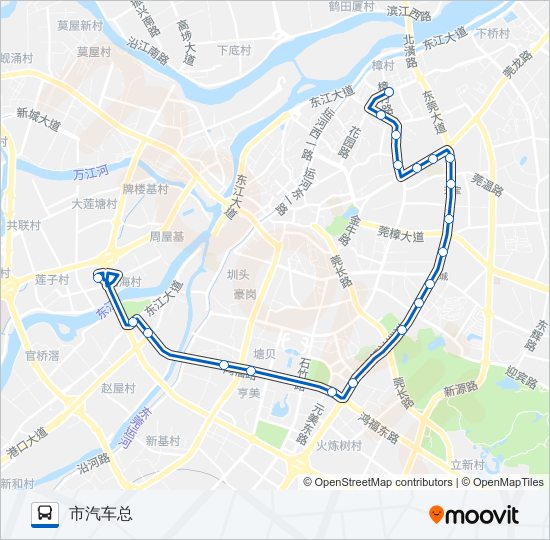 14路 bus Line Map