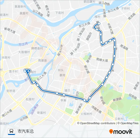 公交14路的线路图