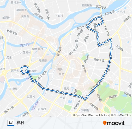 14路 bus Line Map