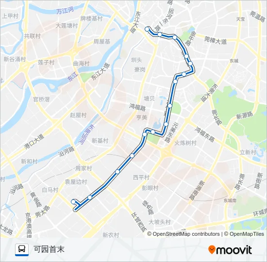 15路 Bus Line Map
