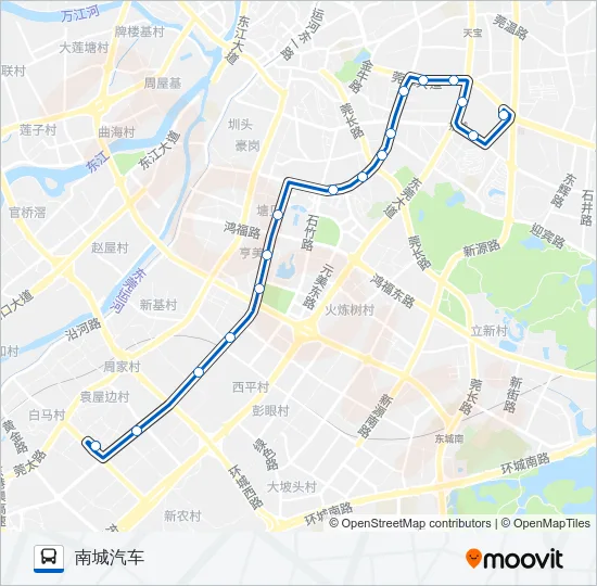 17路 Bus Line Map