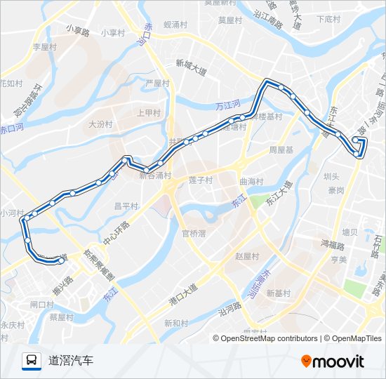 公交2A路的线路图