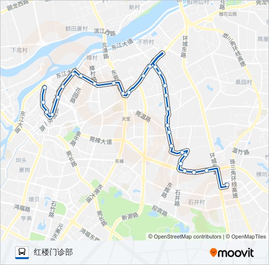 公交32路的线路图